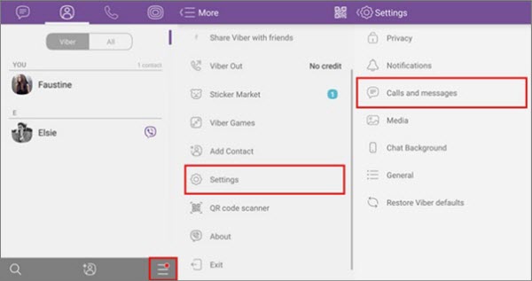 Recover viber images